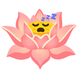 sleeping face and lotus