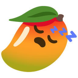 sleeping face and mango
