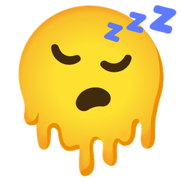 Sleeping face and Melting face