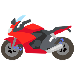 sleeping face and motorcycle