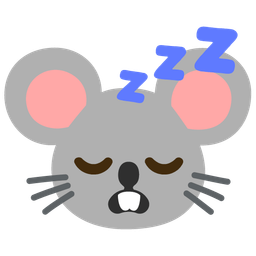 sleeping face and mouse face