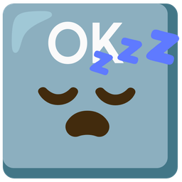 sleeping face and OK button