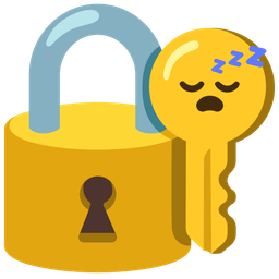 sleeping face and old key