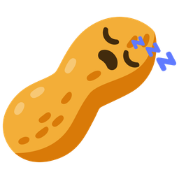 sleeping face and peanuts