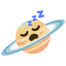 sleeping face and ringed planet