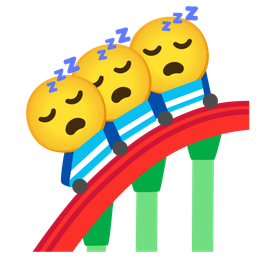 sleeping face and roller coaster