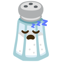 sleeping face and salt