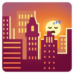 sleeping face and sunset