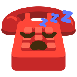 sleeping face and telephone