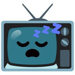 sleeping face and television
