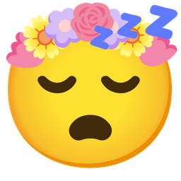 sleeping face and tulip