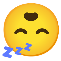 Sleeping face and Upside-down face