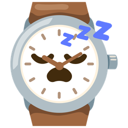 sleeping face and watch