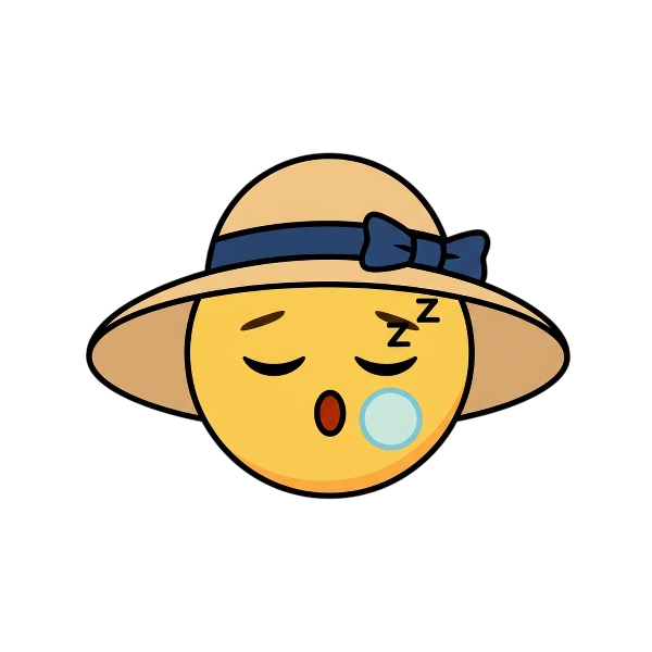 Sleeping face and Woman’s hat