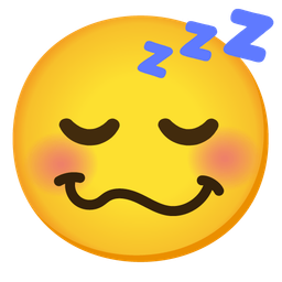 sleeping face and woozy face