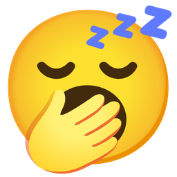 sleeping face and yawning face