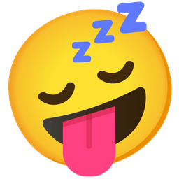 Sleeping face and Zany face