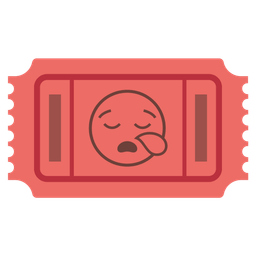 sleepy face and admission tickets