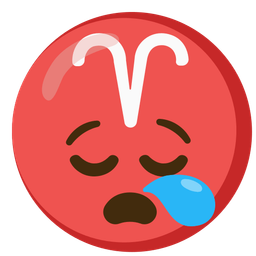 sleepy face and Aries