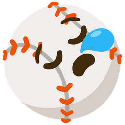 sleepy face and baseball