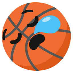 sleepy face and basketball