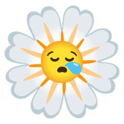 sleepy face and blossom