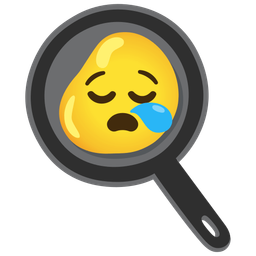 sleepy face and cooking