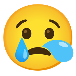 sleepy face and crying face