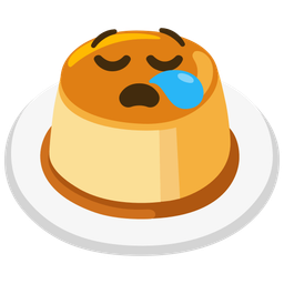 sleepy face and custard