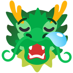 sleepy face and dragon