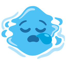 sleepy face and droplet