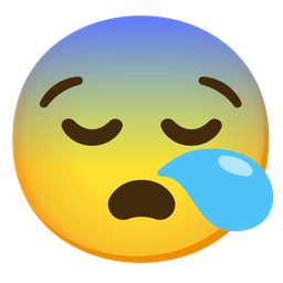 sleepy face and fearful face