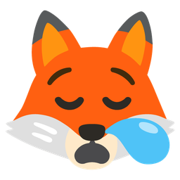 sleepy face and fox