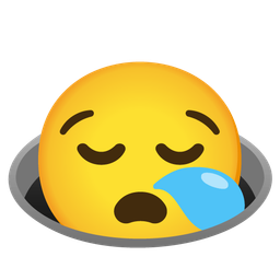 sleepy face and hole