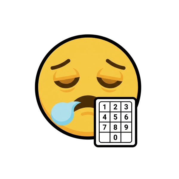 Sleepy face and Input numbers