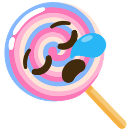 sleepy face and lollipop