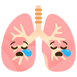 sleepy face and lungs