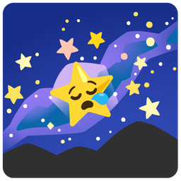 sleepy face and milky way