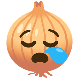 sleepy face and onion