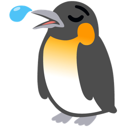 sleepy face and penguin