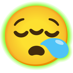 sleepy face and radioactive