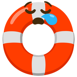 sleepy face and ring buoy