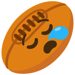 sleepy face and rugby football