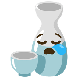 sleepy face and sake