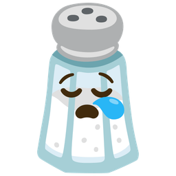 sleepy face and salt