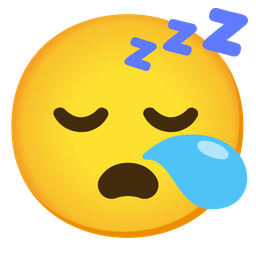 sleepy face and sleeping face