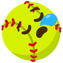 sleepy face and softball