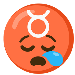 sleepy face and Taurus