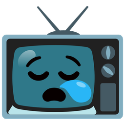sleepy face and television