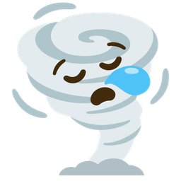 sleepy face and tornado